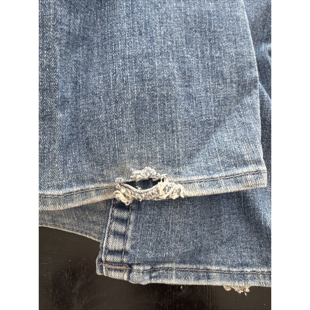True Religion Silver Decorated Logo Pockets Straight Sz 27 Y2K Womens - Picture 9 of 9